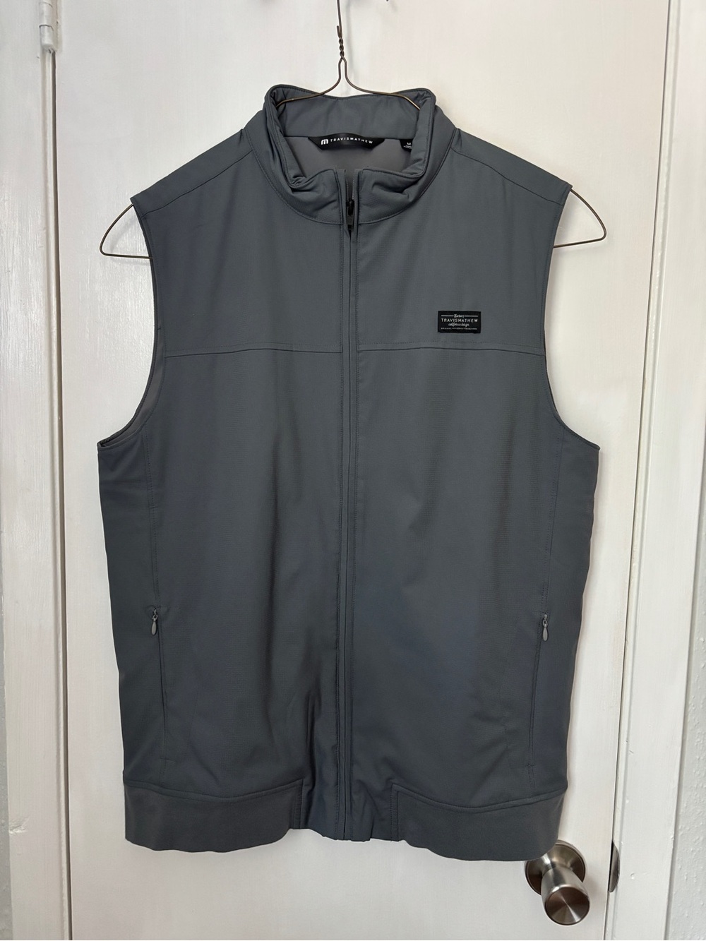 Travis Mathew Men's Sleeveless Softshell Vest - Gray